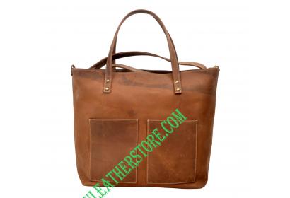 New Vintage Real crazy horse Leather Shoulder Bag Women Messenger Satchel Bag